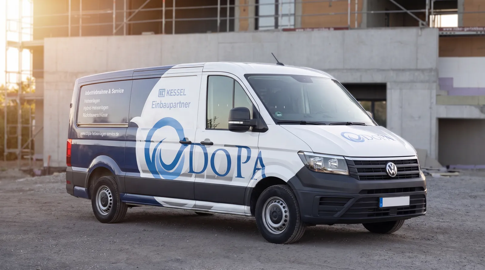 DoPa Servicefahrzeug, zertifizierter Kessel-Einbaupartner